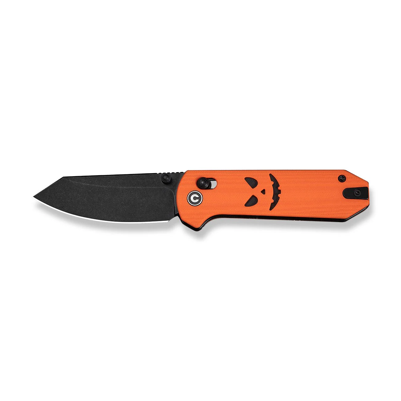 CIVIVI Yonder Thumb Stud & Crossbar Lock Knife Orange & Black G10 Handle (2.88" Black 14C28N Blade) C23073D-1 - Image 4