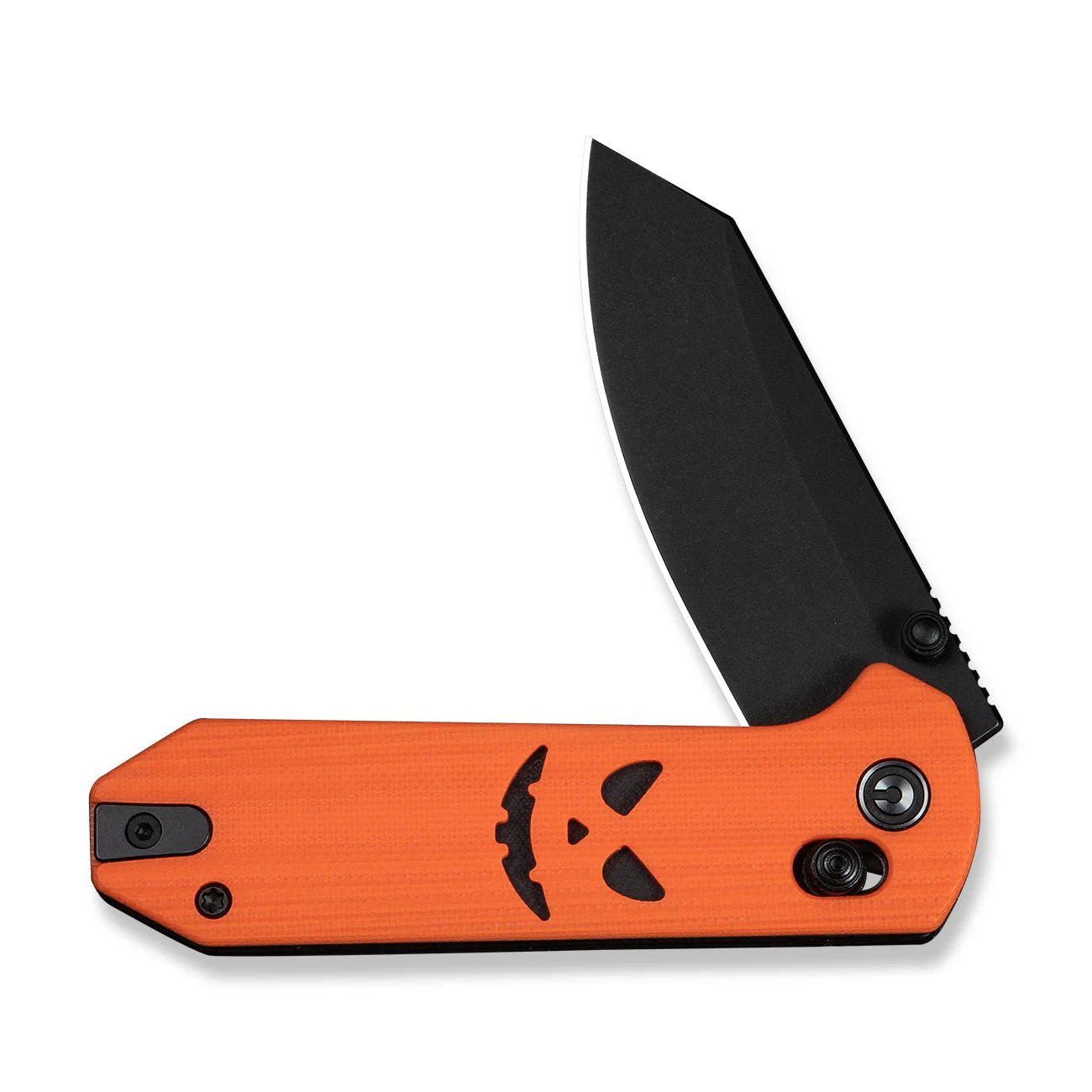 CIVIVI Yonder Thumb Stud & Crossbar Lock Knife Orange & Black G10 Handle (2.88" Black 14C28N Blade) C23073D-1 - Image 5
